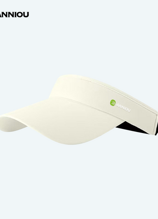 Beige Sun Proteciton Empty Top Peaked Cap