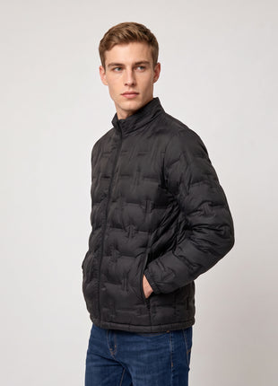 #Black Heated Duck Down Jacket