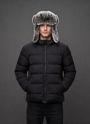 #Black Men Winter Trapper Hat