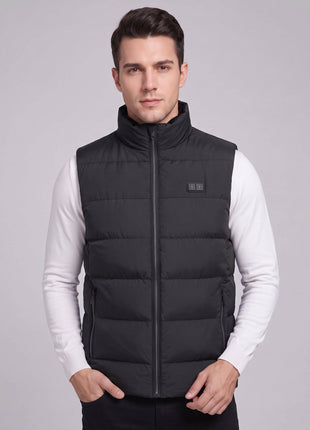 #Black Men's Heated Puffer Vest