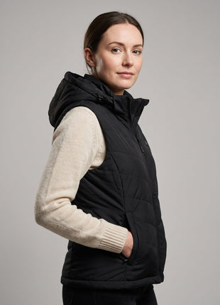 #Black Winter Rechargeable Heating Gilet side view