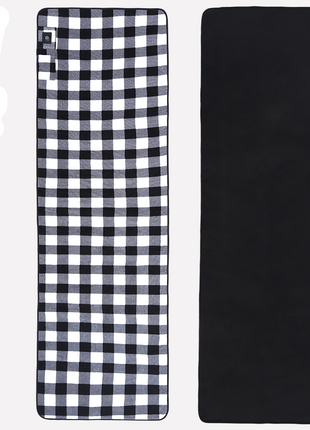 Black and White Gird Lightweight Electril Camping Heated Blanket