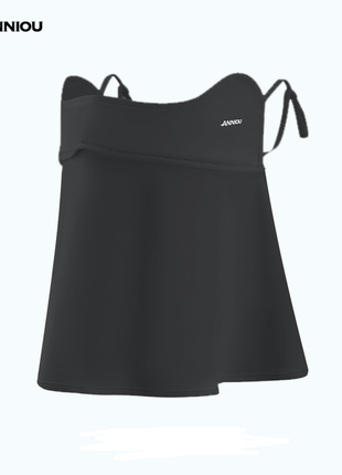 Black Anniou UPF 50+ Anti UV Dust Face Cover 