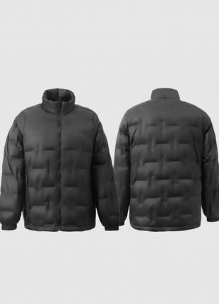 #Black unisex Heated Duck Down Jacket