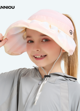 Children's Pink Gradient UV Sun Protection Visor