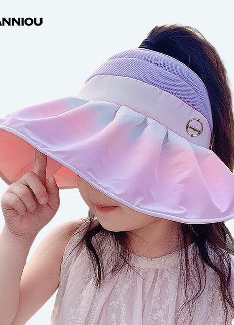 Children's Purple Gradient UV Sun Protection Visor