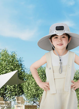 Children's Sunscreen Hat with Fan 