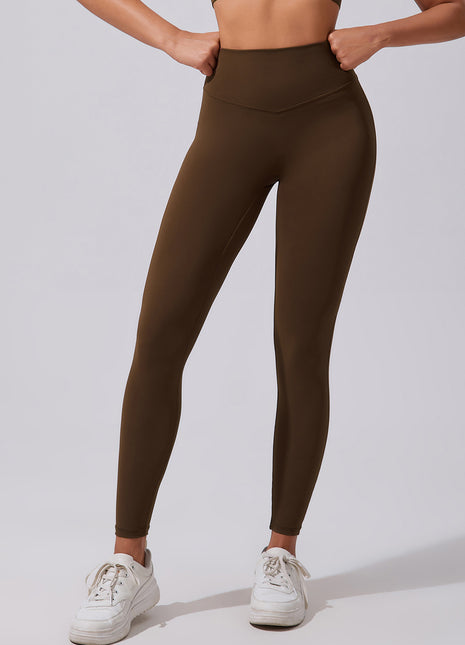 Coffee Seamless Butt Lift High-Waist Yoga Pants