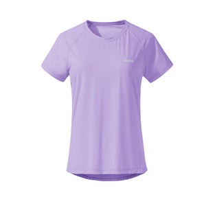 Summer Autumn FashionableQuick-drying Top Women's Short Sleeves Thin Ice Silk Breathable UPF50+ Sunscreen T-shirt Fitness Running T shirt