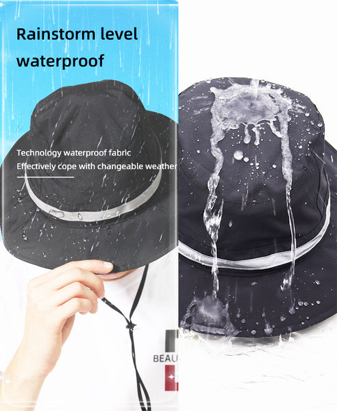Sidiou Group Anniou UPF50+ Waterproof Foldable Fisherman's Bucket Hat Sun Protection Large Wide Brim Outdoor Breathable Anti UV Fishing Beach Hat