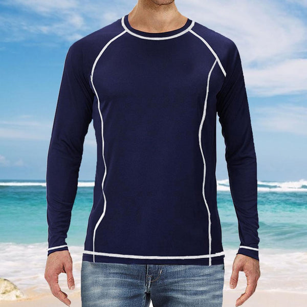 Customized Men Long Sleeve Top UPF50+ UV Sun Protection Quick Dry Shirts Breathable Raglan Long-sleeved T-shirt