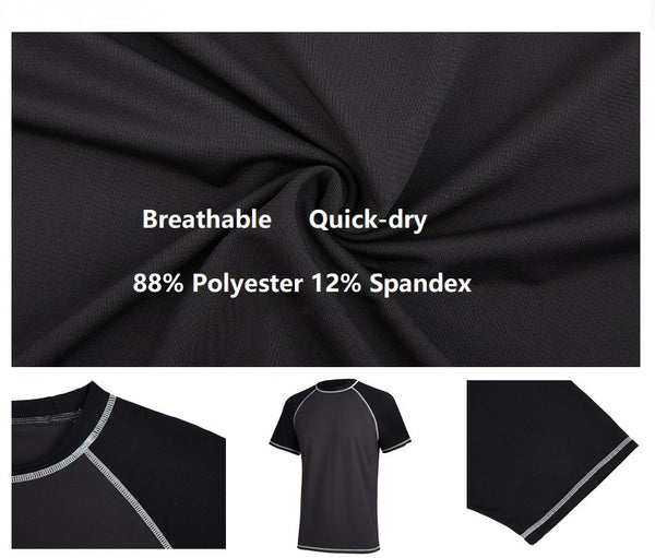 Wholesale Professional Production Loose Anti UV t-shirt UPF50+ Fabric Outdoor Quick drying Suit Men's Surf UV Short Sleeve T-shirts