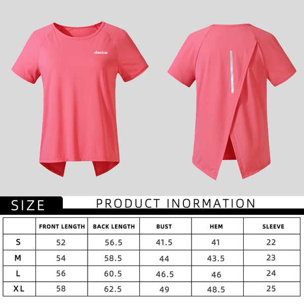 Casual Women's Summer Ice Silk Breathable Sunscreen T-shirt UPF50+ Outdoor Running Fitness Yoga Clothes Quick dry Short Sleeve Top