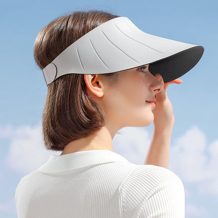 Sidiou Group Anniou Wholesale Empty Top Hat Traceless Integrated Sunscreen Hat Women's Summer Breathable Anti UV With Large Brim Sun Visor Hat