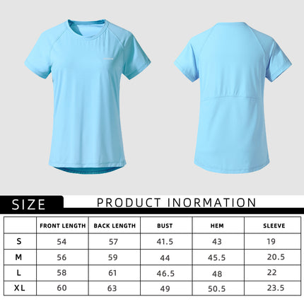 Summer Autumn FashionableQuick-drying Top Women's Short Sleeves Thin Ice Silk Breathable UPF50+ Sunscreen T-shirt Fitness Running T shirt