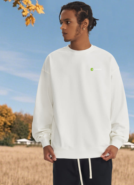 Fashion Men's Plain  Round Neck  Sweater