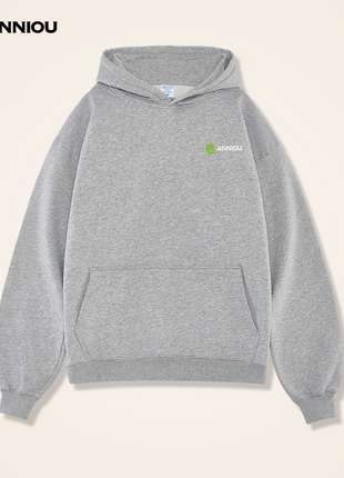 Grey Men's 380g Heavyweight Pullover Hoodies