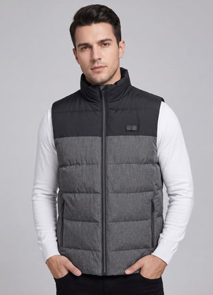 #Grey Men's Heated Puffer Vest
