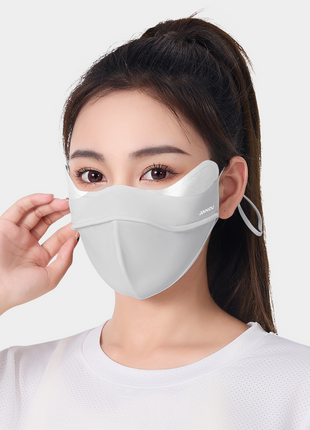Grey Three-dimensional Sun Protection Facemask