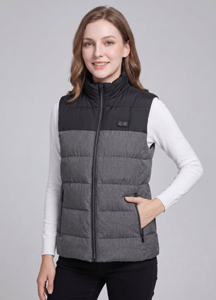 #Grey Women's Heated Puffer Vest 