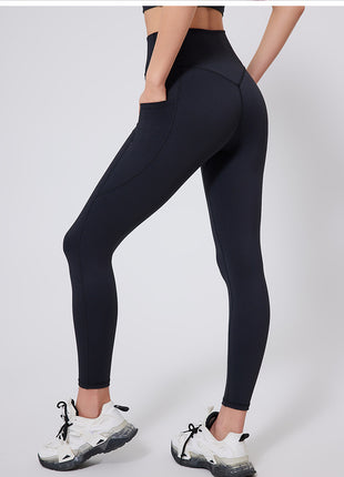High Waisted Soft Gym Yoga Pants With Pockets