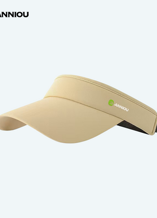Khaki Sun Proteciton Empty Top Peaked Cap
