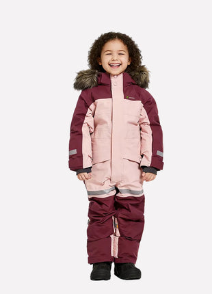 Kids Pink Waterproof Snowsuit