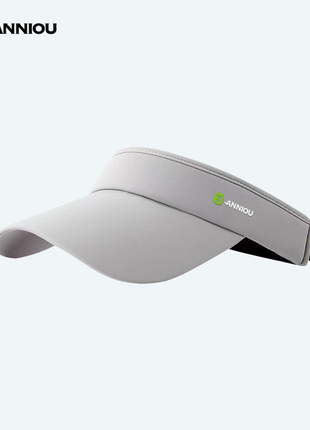 Light Grey Sun Proteciton Empty Top Peaked Cap