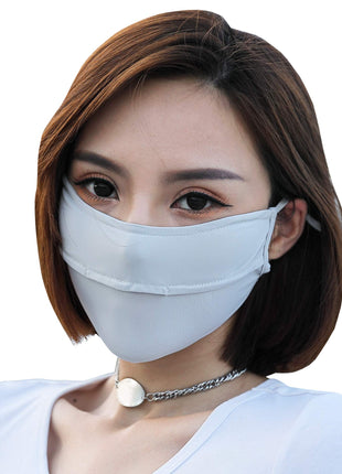Light Gray Sun Protection UV Face Mask