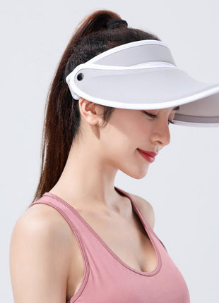 Light Grey Women's Wide - brim Sun Visor