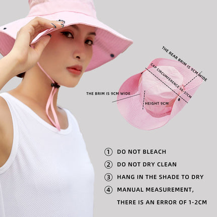 Sidiou Group Women UPF50+ UV Protection Summer Mesh Bucket Hat Foldable Wide Brim Sun Hat Fishing Hat