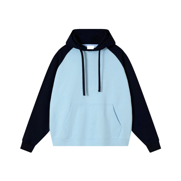 Trendy 380 gsm Custom Embroidered Pullover Hoodie for Unisex Streetwear Couple Sweatshirts Plus Size Loose Raglan Sweatshirt