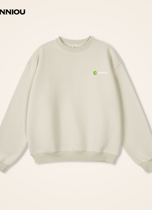 Men's Round-Neck Thickened Dropped-Shoulder Pullover