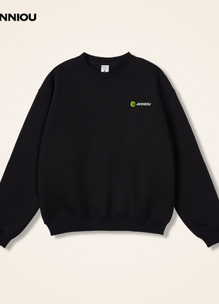 Men's Round-Neck Thickened Dropped-Shoulder Pullover