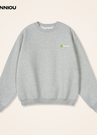 Men's Round-Neck Thickened Dropped-Shoulder Pullover