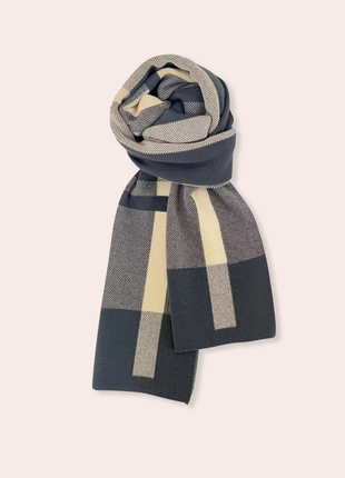 Men's Grey Knitted Thermal Scarves