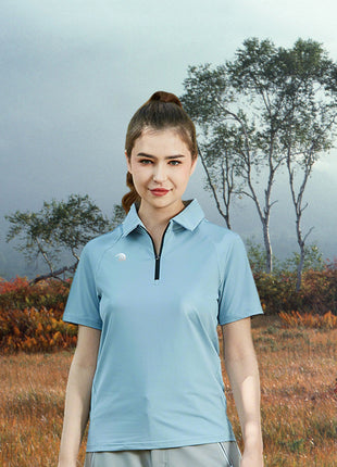 Men's Lapel Elastic Breathable Sport  Polo Shirt