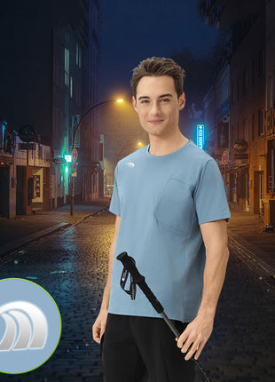 Men's Lightweight  Uv Protection T-shirt With Reflective Logo
