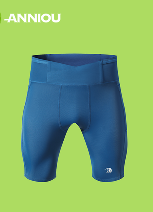 Men's Navy High-elastic Compression Tights