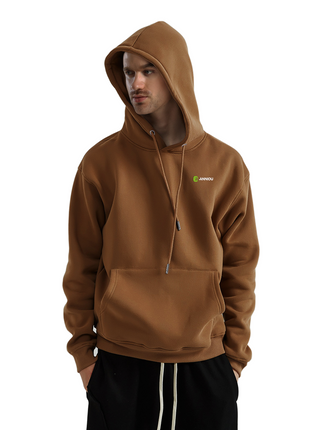 men's oversized drawstring hooded sweatshirt