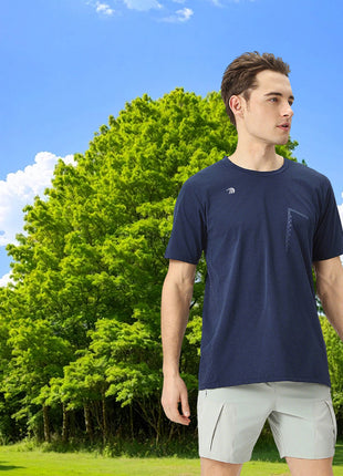 Men's 100% Polyester Crewneck Workout Running T Shirt