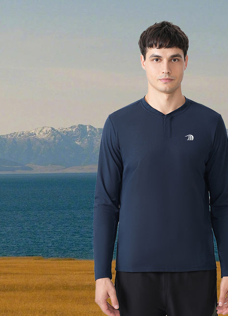 Men's Thin Stretch Outdoor Fitness Running Training Sports T-shirt