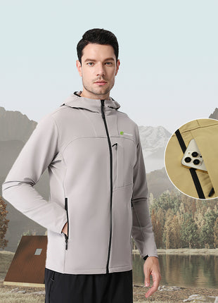 Men's Windproof Hooded Athletic Jacket