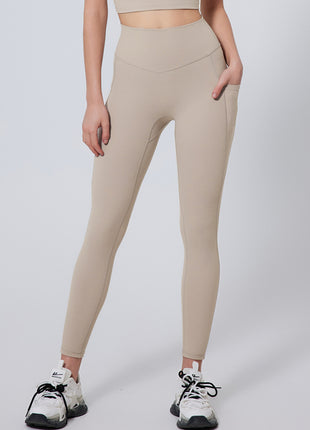 Milktea High-Waisted Peach Hip Yoga Leggings