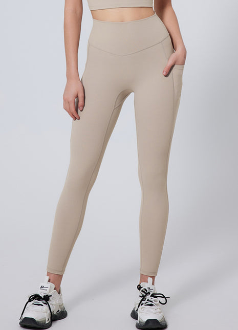 Milktea High-Waisted Peach Hip Yoga Leggings
