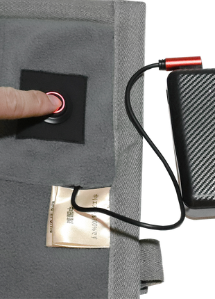 One-button temperature control switch heating pad