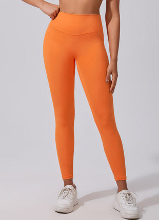 Orange Seamless Butt Lift High-Waist Yoga Pants