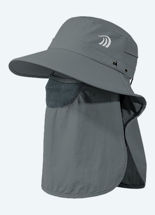 Outdoor Men Dark Grey Anti Uv Sun Hat