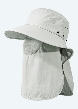 Outdoor Men Light Grey Anti Uv Sun Hat