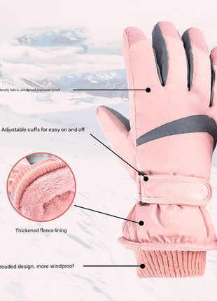 Outdoor Skiing Waterproof Gloves Features